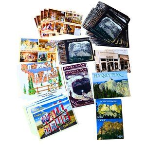 Vintage State Of South Dakota Postcards Travel Roadside Mount Rushmore